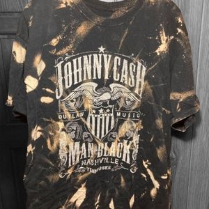 Bleached Johnny Cash tshirt